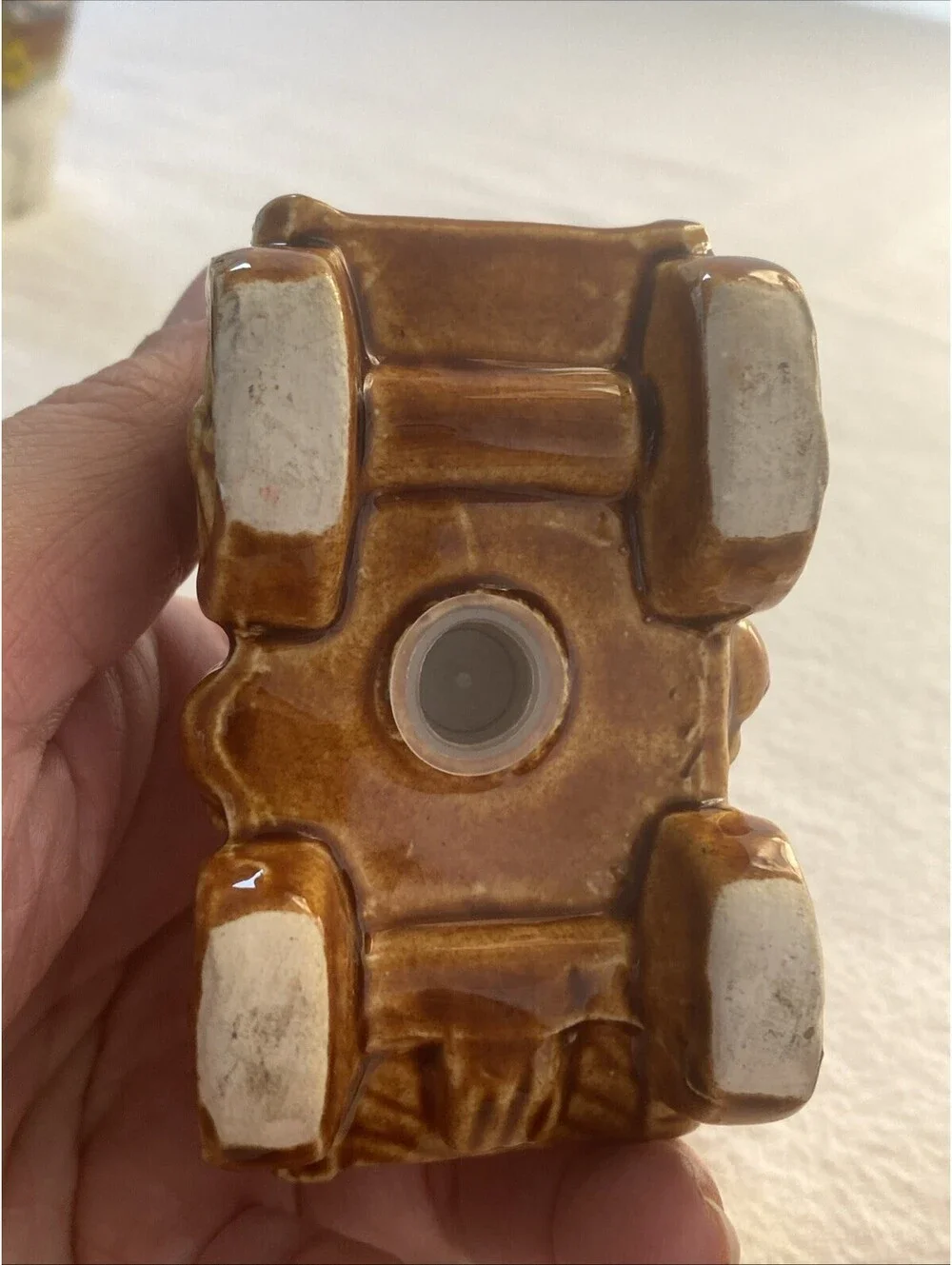 Vintage Ceramic Covered Wagon Salt and Pepper Shakers